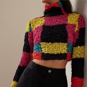 Mara Hoffman Jayne Smocked Modal Cropped Top NWT